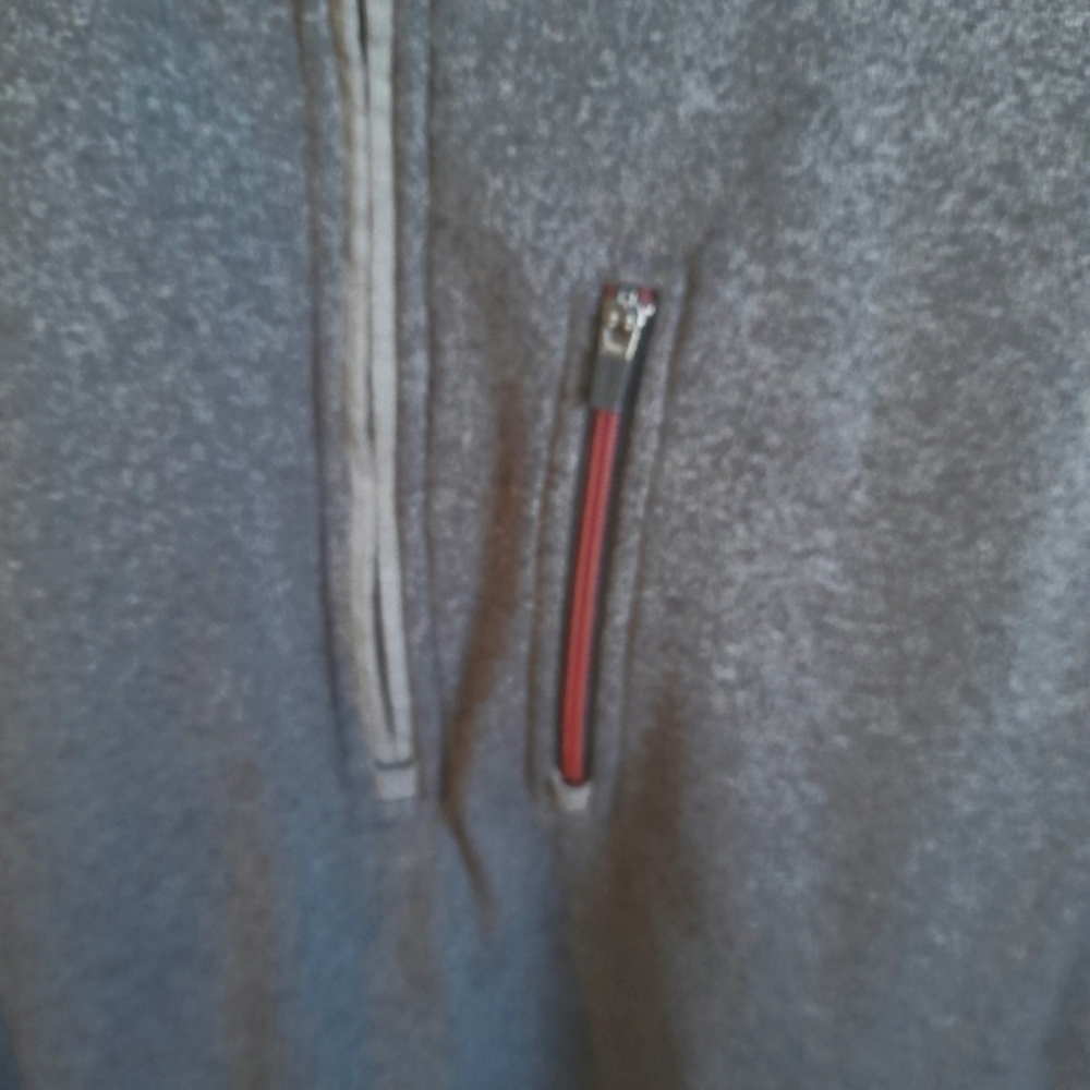 G.H. Bass & Co Explorer Mens fleece sweater 1/4 Zip Medium Gray chest Zi… - Picture 3 of 9